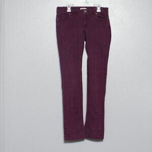 Forever purple denim low rise skinny jeans